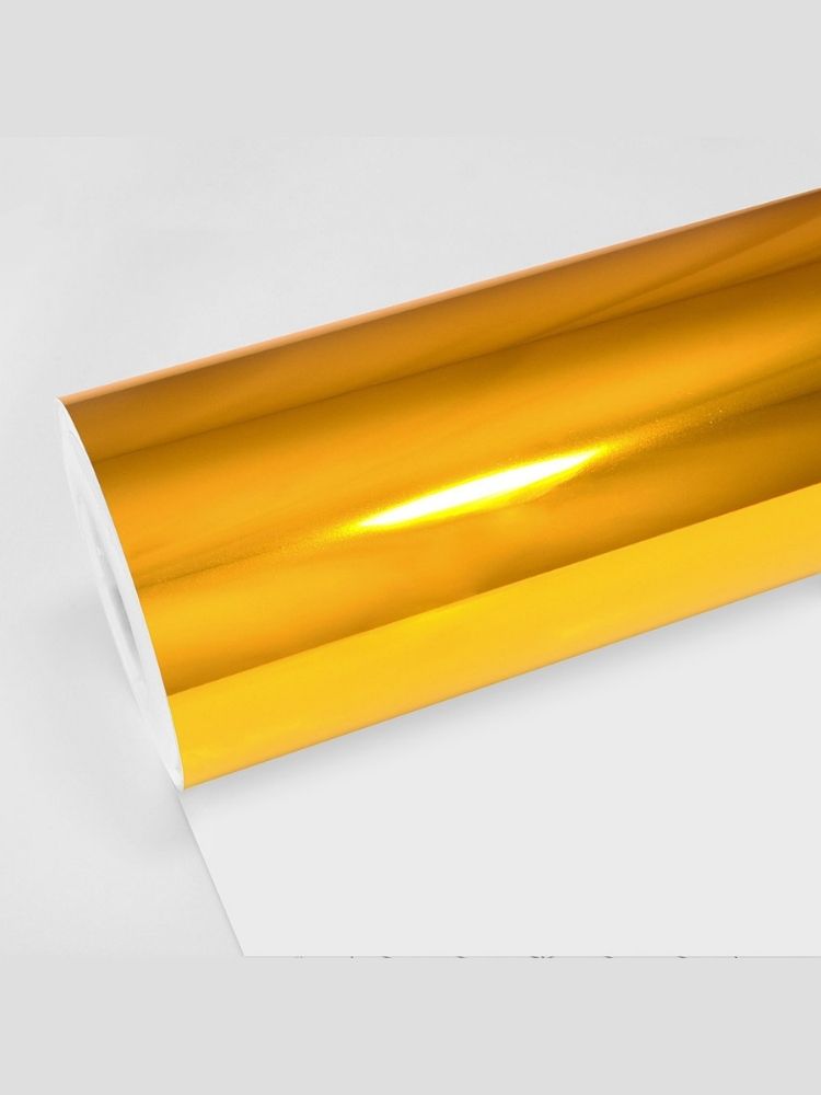 Vinilo Wrap Cromo Oro Amarillo CHM02 HD - TeckWrap