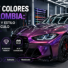 PPF de colores en carro de lujo en Colombia