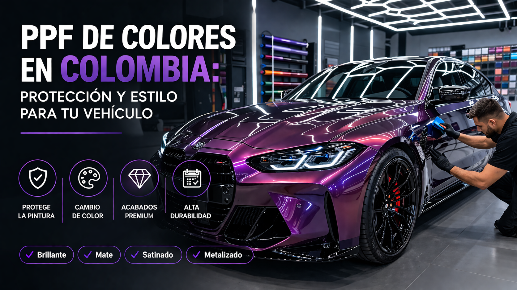 PPF de Colores en Colombia: Protección y Estilo para tu Vehículo