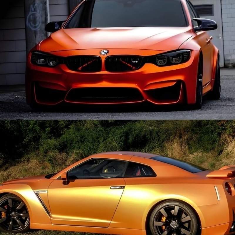 Vinilo Wrap CARLIKE CL-CM-08 Chrome Matte Orange
