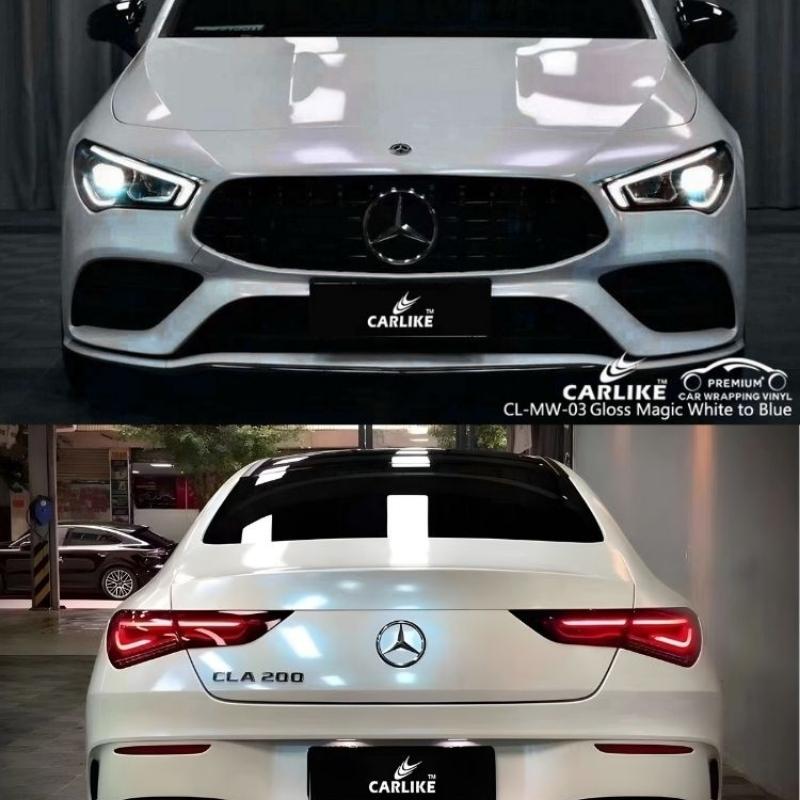 Vinilo Wrap CARLIKE CL-MW-03 Camaleón Blanco Azul Brillante