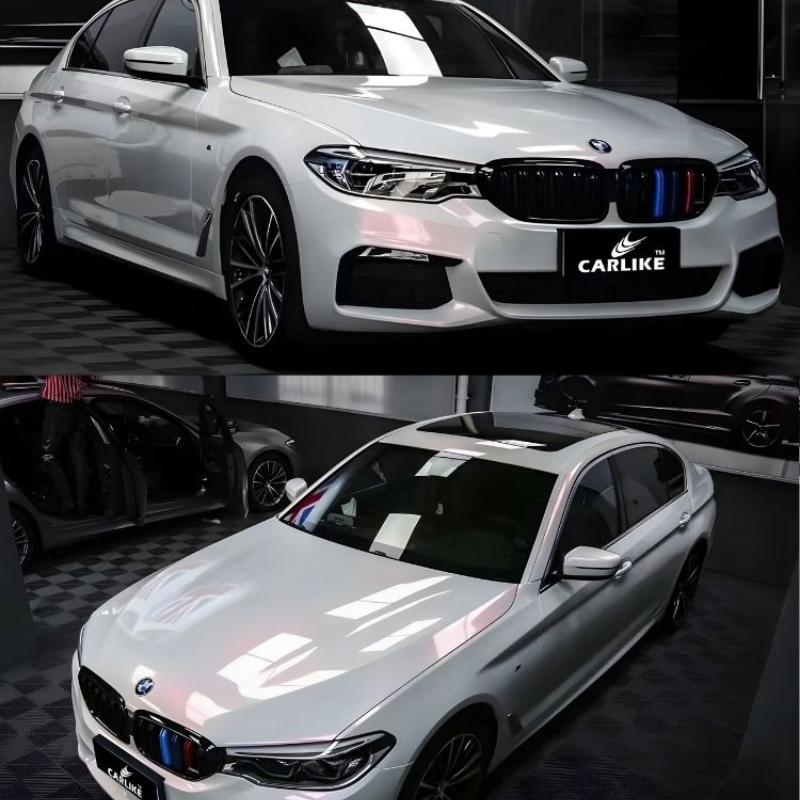 Vinilo Wrap CARLIKE CL-MW-04 Camaleón Blanco Rojo Brillante