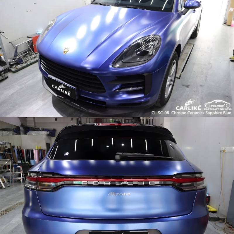 Vinilo Wrap CARLIKE CL-SC-08 Chrome Ceramic Sapphire Blue