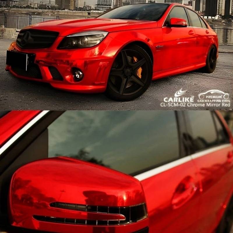 Vinilo Wrap CARLIKE CL-SCM-02 Chrome Mirror Red