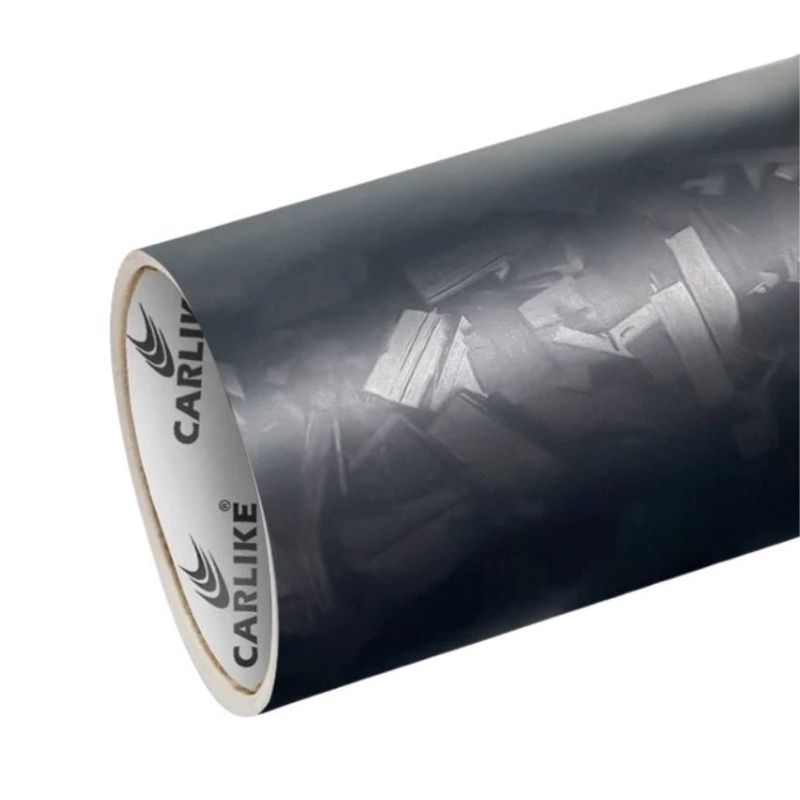 Vinilo Wrap CARLIKE CL-CFF-12P Fibra de Carbono Forjada Negro Mate