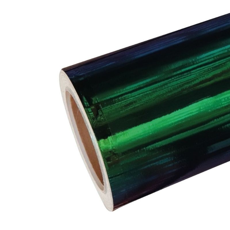 Vinilo Wrap CARLIKE CL-CR-06 Chrome Rainbow Green Blue | Verde Azul Holográfico Premium+