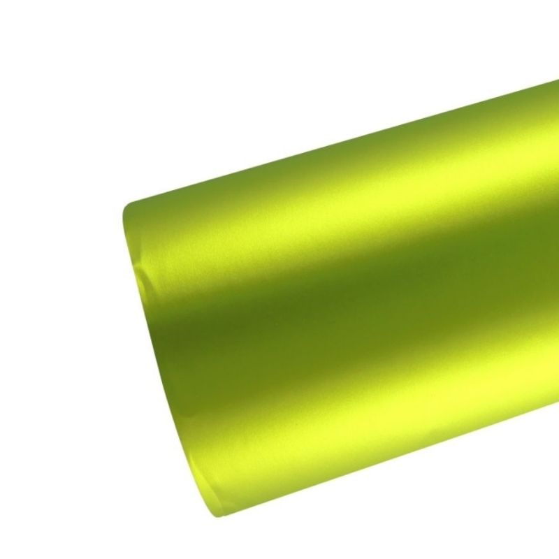 Vinilo Wrap CARLIKE CL-EM-15 Electro Metálico Fluorescente Amarillo
