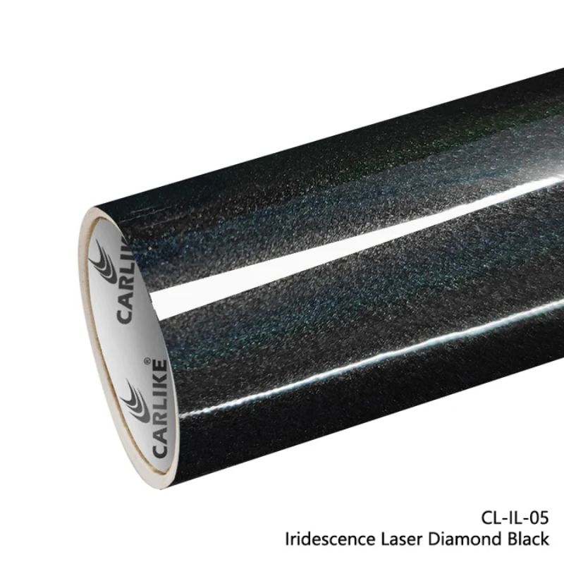 Vinilo Wrap CARLIKE CL-IL-05 Iridiscente Láser Diamante Negro