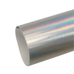Vinilo Wrap CARLIKE CL-LS-08 Cromo Láser Plata Mate Holográfico