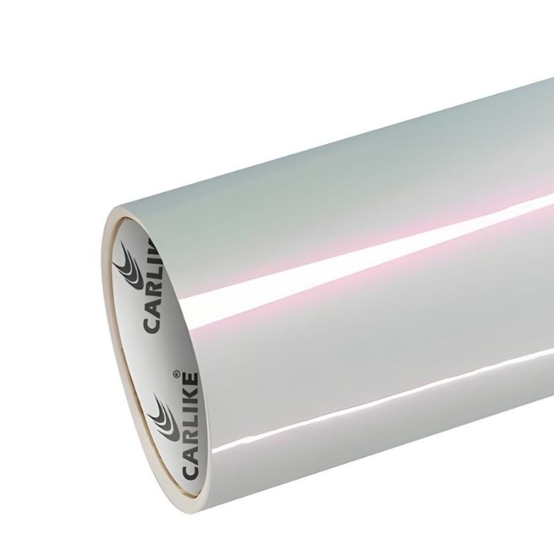 Vinilo Wrap CARLIKE CL-MW-04 Camaleón Blanco Rojo Brillante
