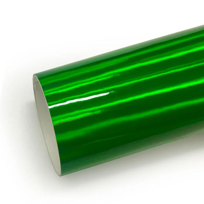 Vinilo Wrap CARLIKE CL-LS-06 Cromo Láser Verde Holográfico
